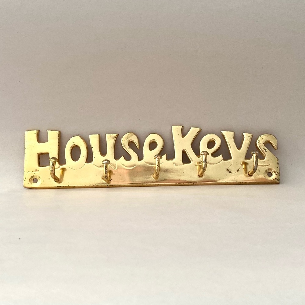 VINTAGE :: Brass House Key hanger
